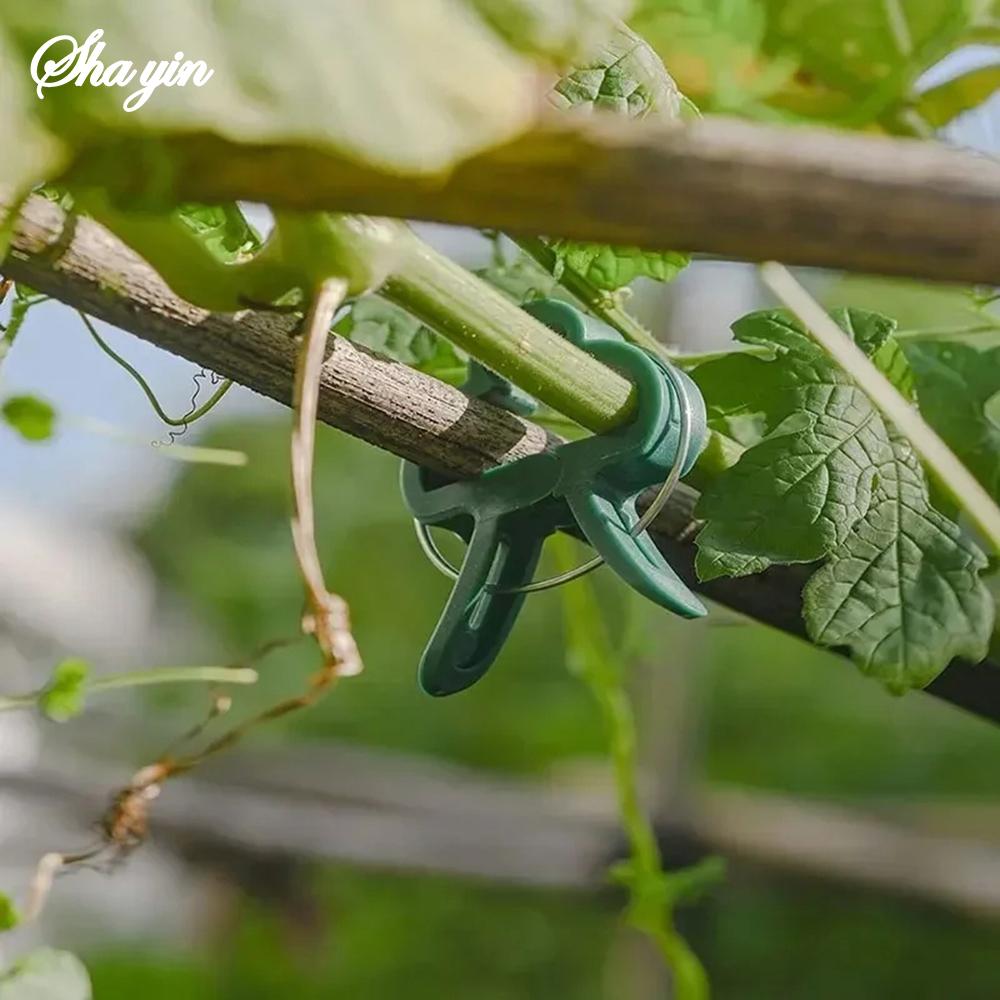 20PCS Garden Butterfly Orchid Garden Set Tomato Plants Clip Plastic Clips Gardening Tools