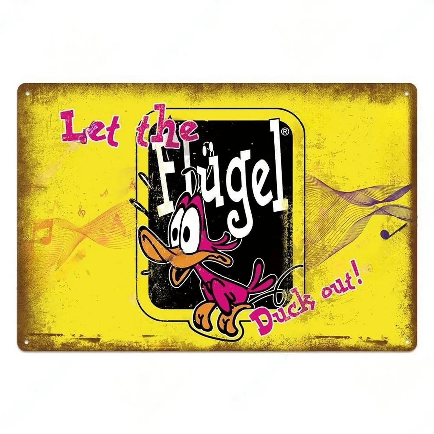 

Metal Tin Signs Flugel Drinking Wall Decoration Plaque Vintage Art Poster Iron Painting for Man Cave Home Cafe Garden Club Bar 40x30cm
