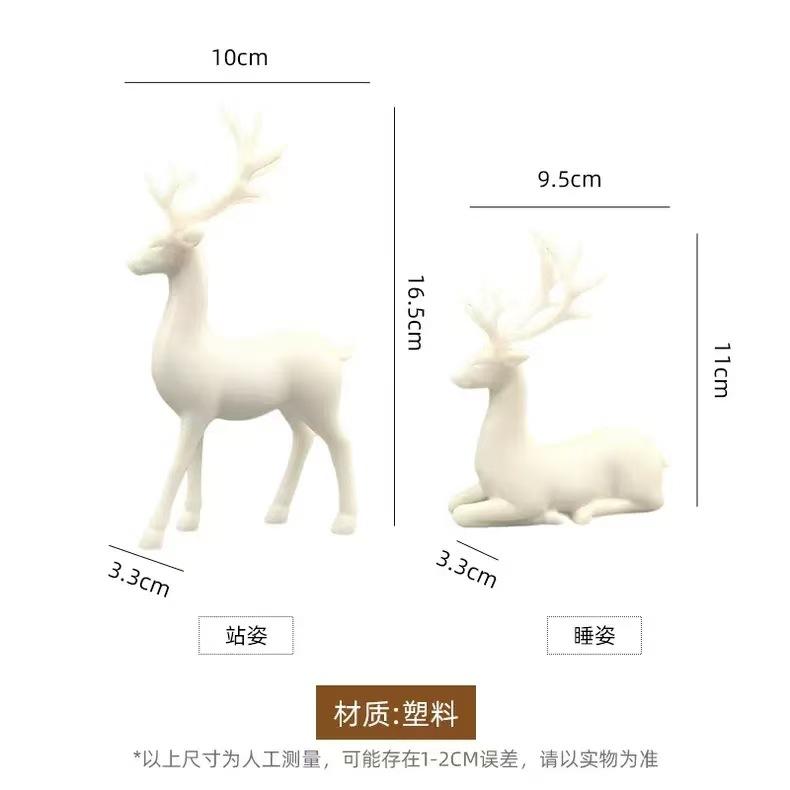 Nordische Licht Luxe Eland Rendier Beeldjes Woondecoratie Moderne Woonkamer TV-meubel Wijnkast Tafelblad Herten Beeldjes Ornamenten