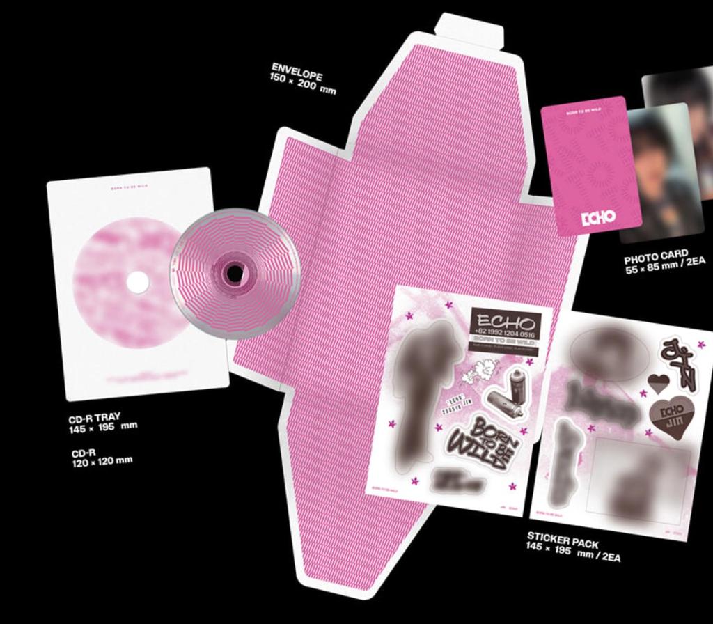 BTS Jin Echo 2nd Mini Album Ver 2 KPOP CD Photobook Photocard Collectible