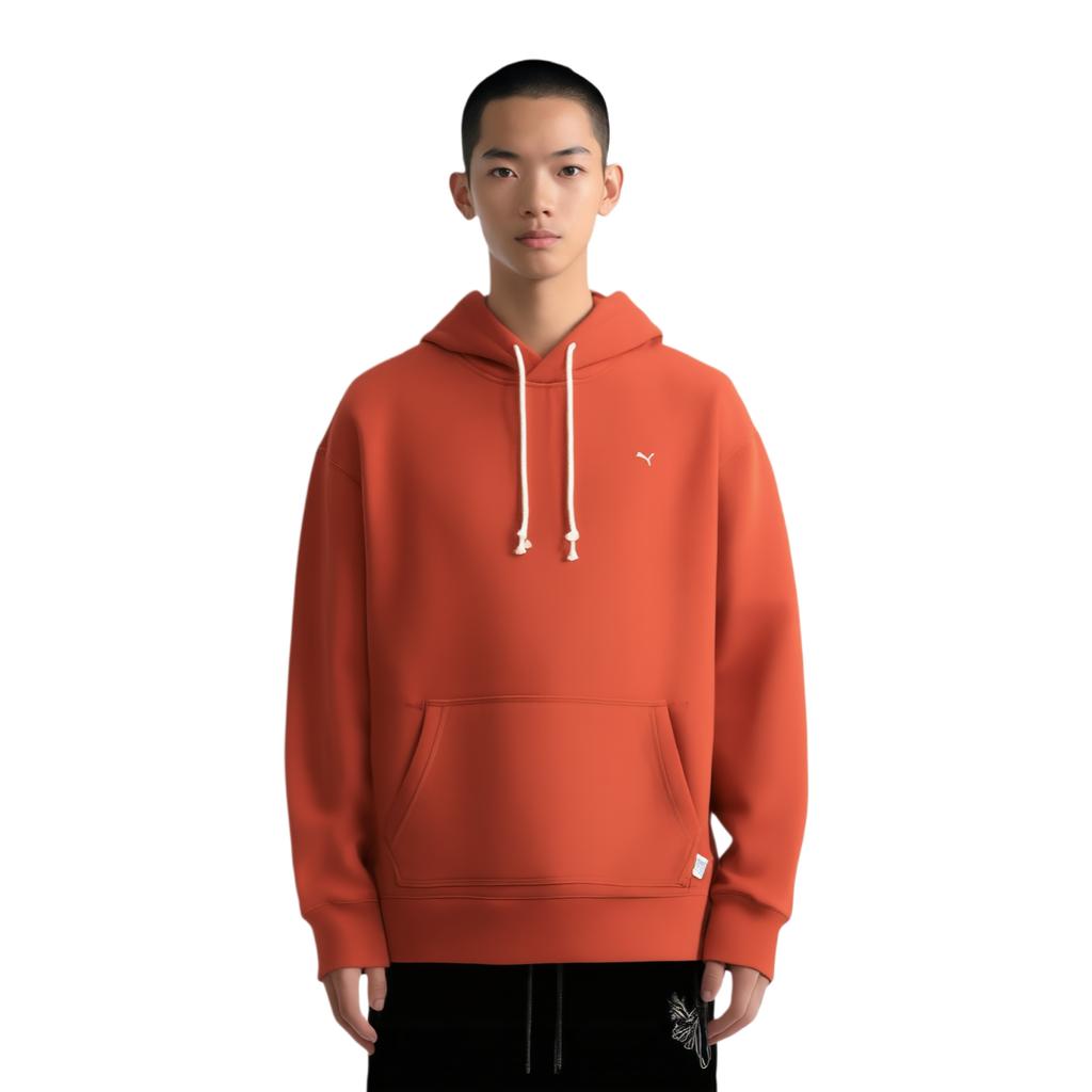 Puma MMQ Windproof Solid Color Hooded Pullover Long Sleeve Sweatshirt Men sweatshirt 624011-63