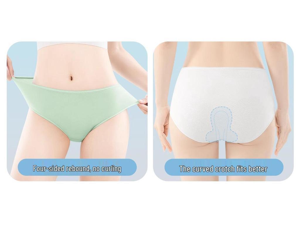 Unisex Cotton Disposable Wash-Free Travel Underwear Shorts