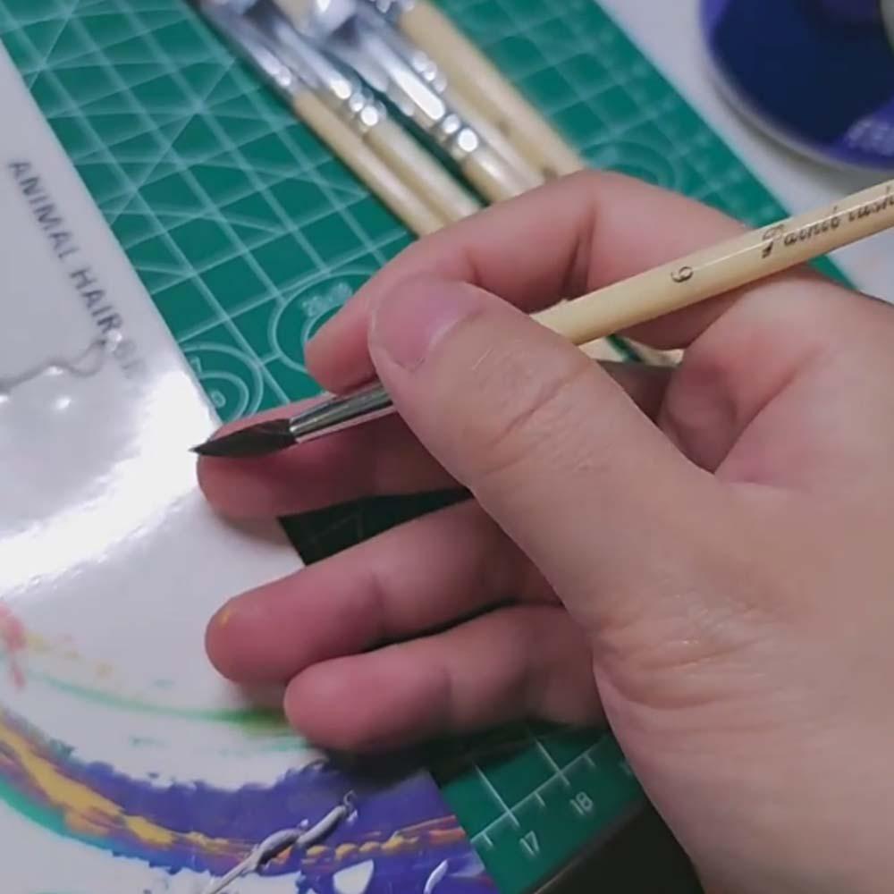 12pcs Plastic Nylon Painting Pen Lightweight Hook Line Pen Handmade Paint Brush Set Writing