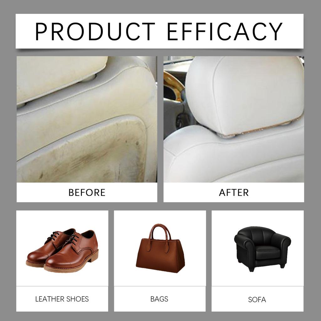 Multifunctional Neutral Leather Cleaner, Stain Removal, Nourishment, Sofa, Car, Leather Goods, Universal Care 100ml
