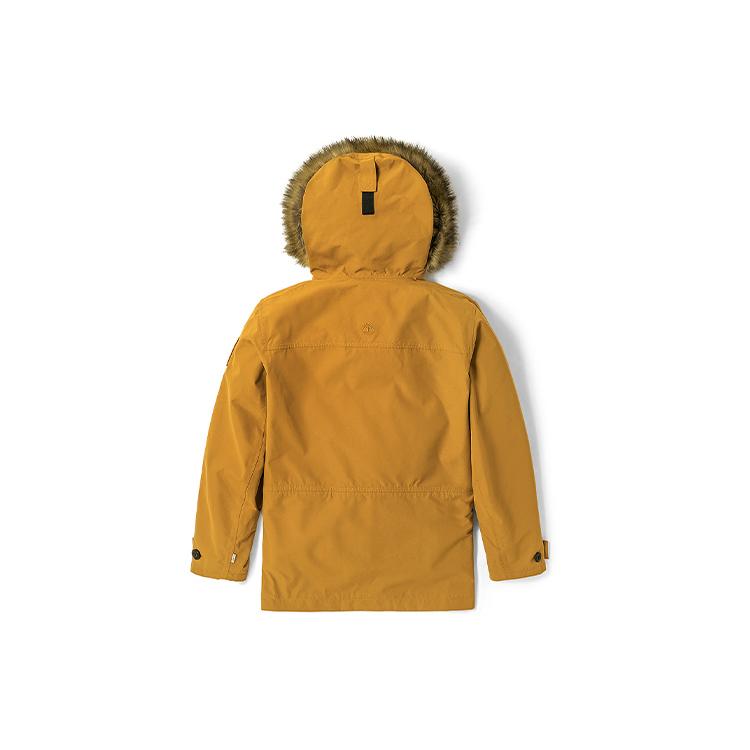 Timberland Parka Coats Men's Wheat Hooded Thickened Fleece Lined (Unisex) Parka Coats A22VQ P47