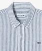 LACOSTE Men'S Linen Blend Striped Shirt Ch838E-56G 166