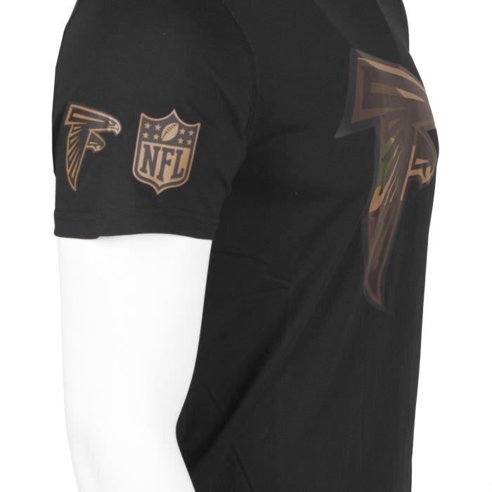 T-shirt NFL - New Era - Atlanta Falcons - Noir / Wood Camo - 100% coton - Manches courtes