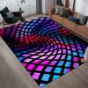 1pc Distorted Lines Print, Design Area Rug - Soft, Anti-Slip, and Durable Gaming Room Decor for Bedroom, Living Room