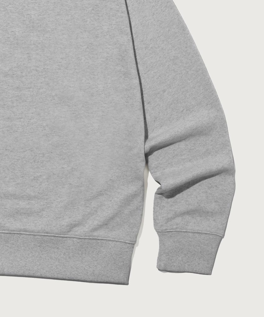 Champion Small Logo Loose Fit Zip-Up Hoodie Grey