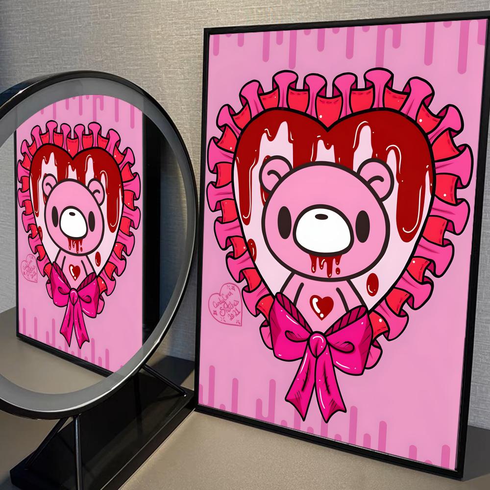 Cartoon G-gloomy Bear Poster Home Furnishing decoration Highend Kraft paper Poster Wall Painting Home Living Room Decoration