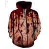 Spring And Autumn Fashion Men's Hoodie Horror Bloody Cosplay 3D Print Hoodies Street Casual Boy Sweatshirt Men's Oversized Top Clothing