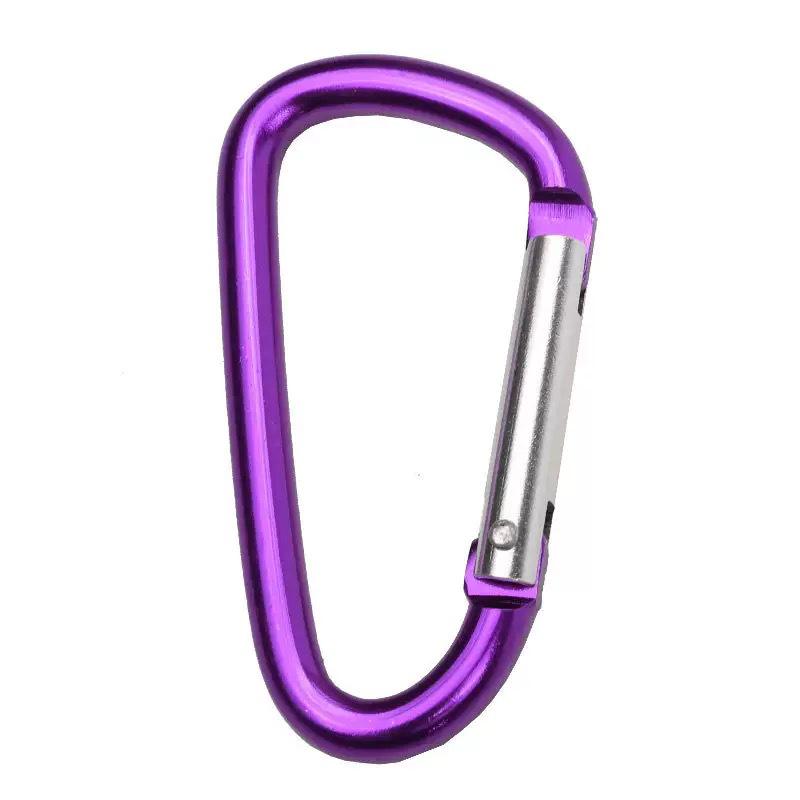 No. 5 D-shaped Aluminum Quick-Release Carabiner Hook for Outdoor Gear and Travel
