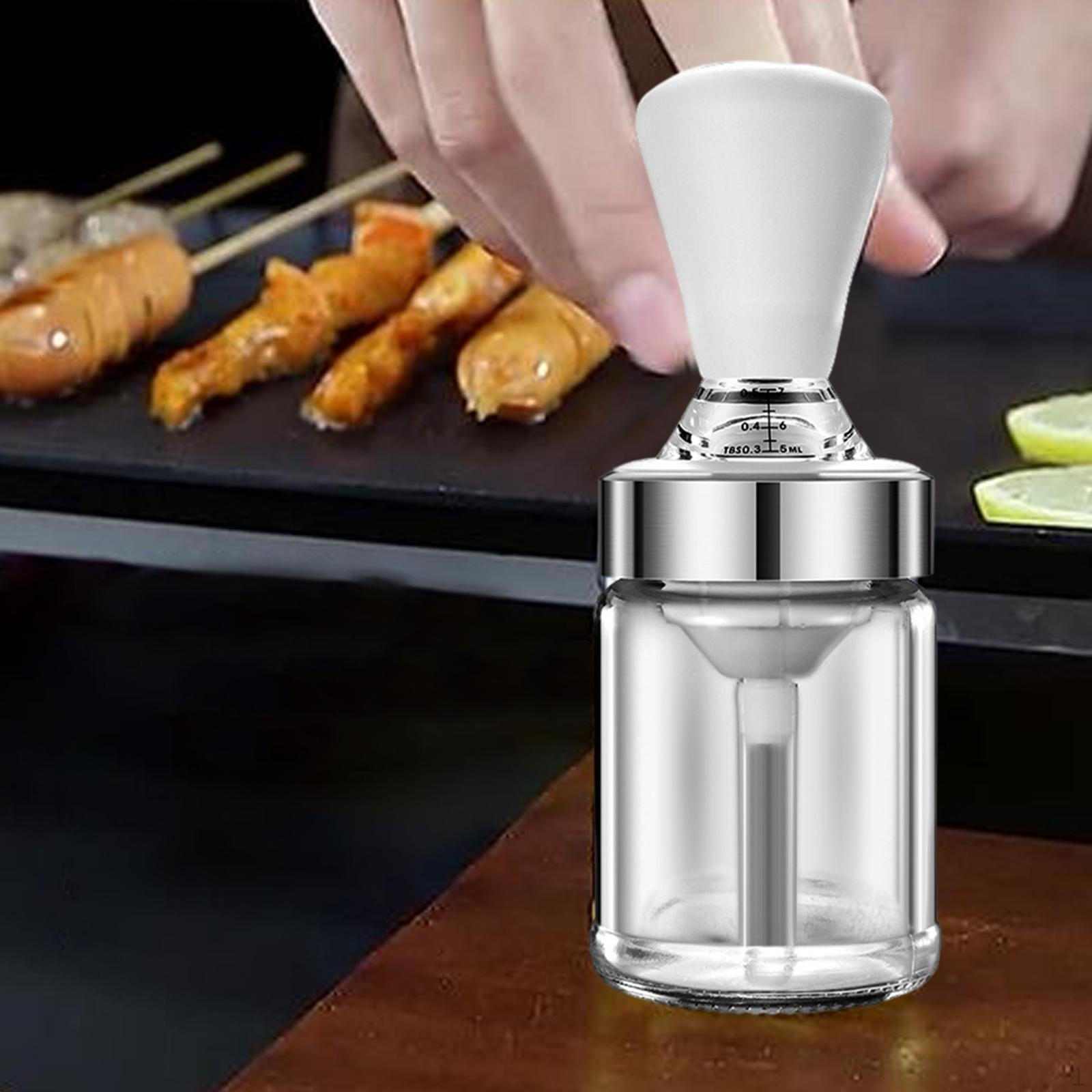 

Бутылка для масла с силиконовой щеткой, диспенсер для кухонных гаджетов для овощей 150ML