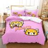 3D Print Cartoons Aggretsuko Bedding Set Duvet Cover Sheet Printed Bed Set Pillowcase Bed Full Queen King Size Comforter Bedroom