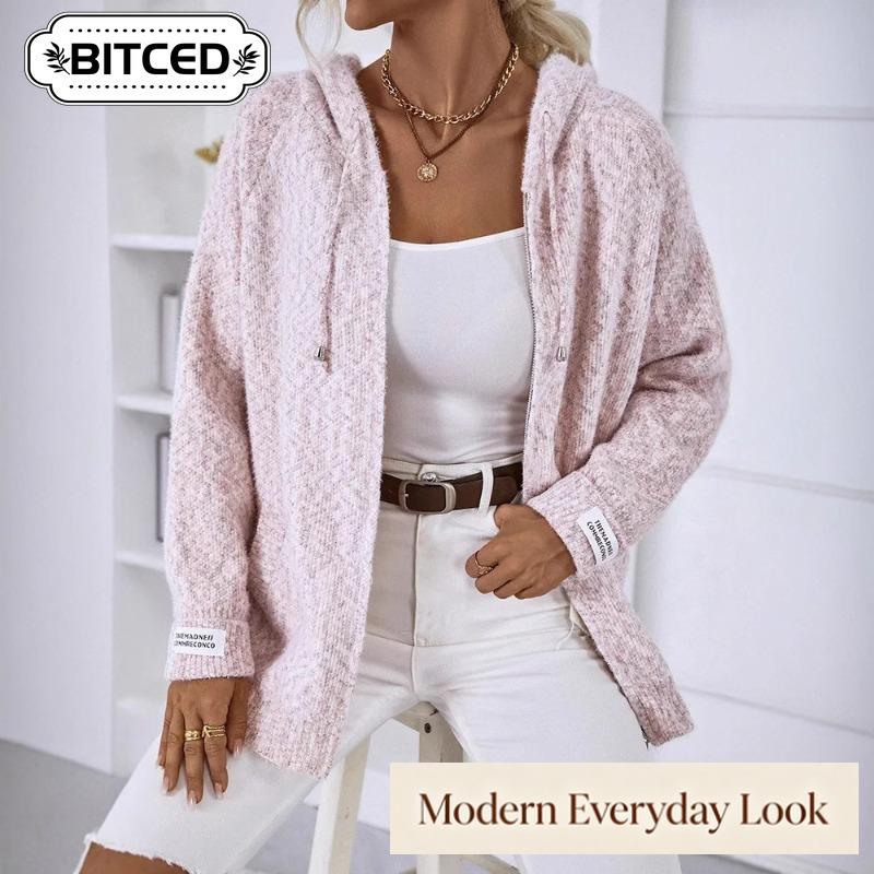 BITCED Women's Vintage Casual Solid Color Print Summer Spring Long Sleeve Jackets & Coats