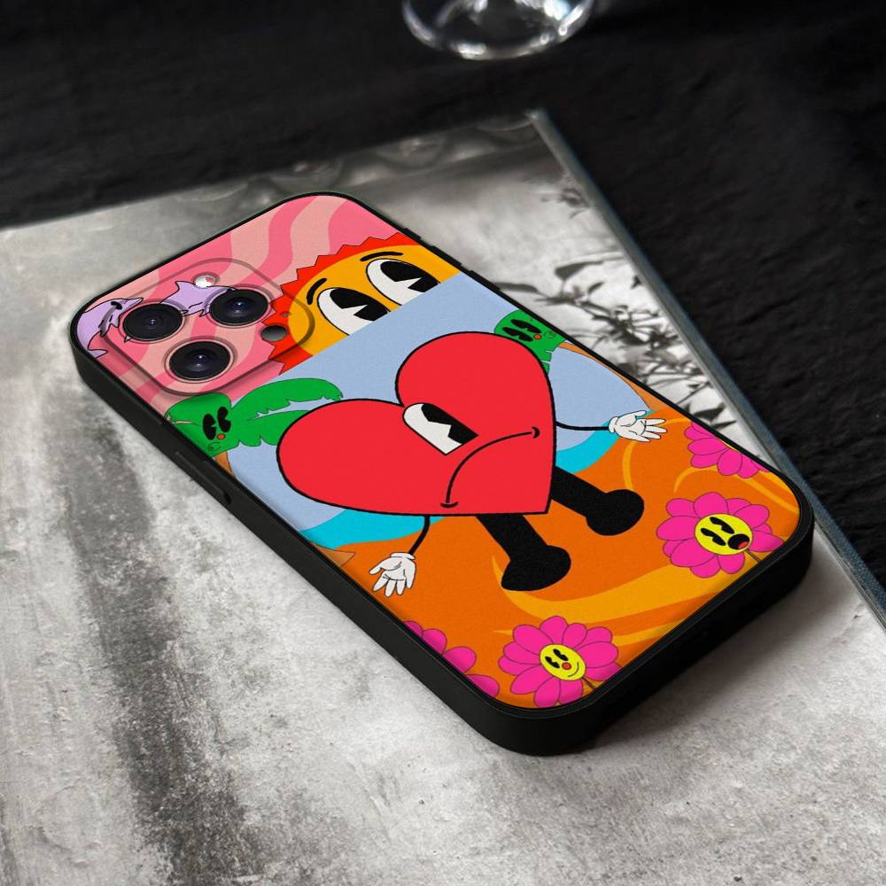 Perreo-Sola-Bad Bunny Maluma Phone Case For IPhone 17 16,15,14,13,12,11 Plus,Pro,Max,XR,XS,X,7,8 Plus,Mini Black Silicone Soft