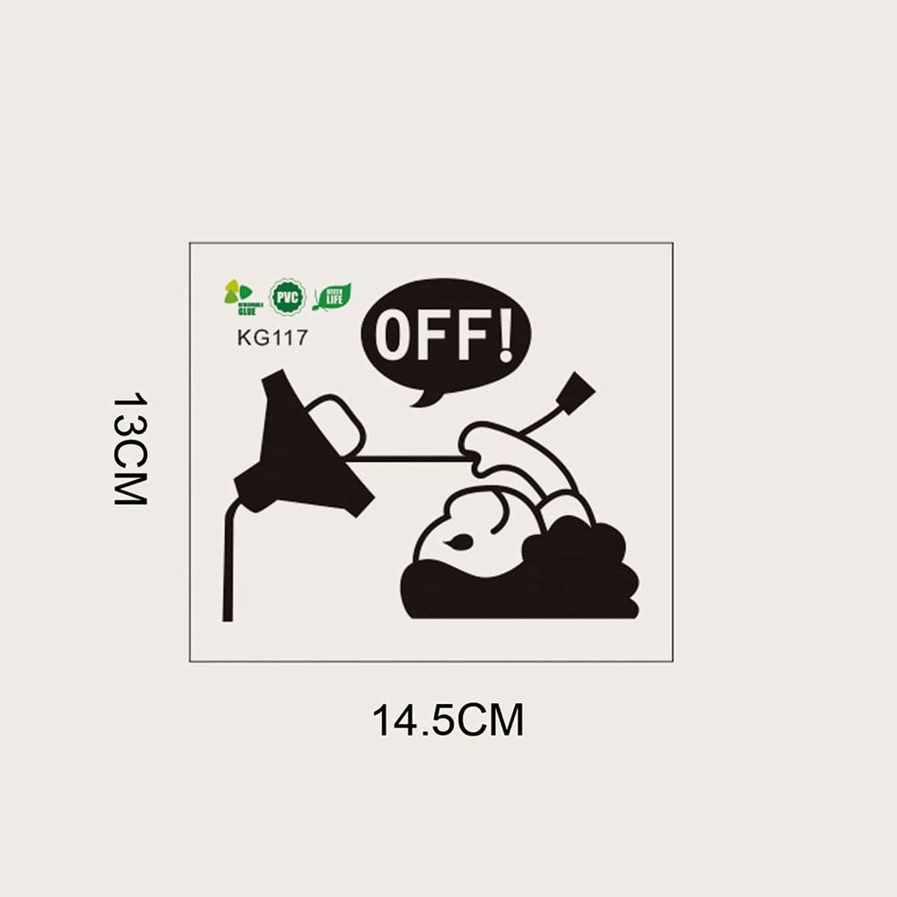 Creative Small Light Bulbs Bedroom Living Room Entrance Switch Stickers Home Beautification and Decoration Wall Stickers