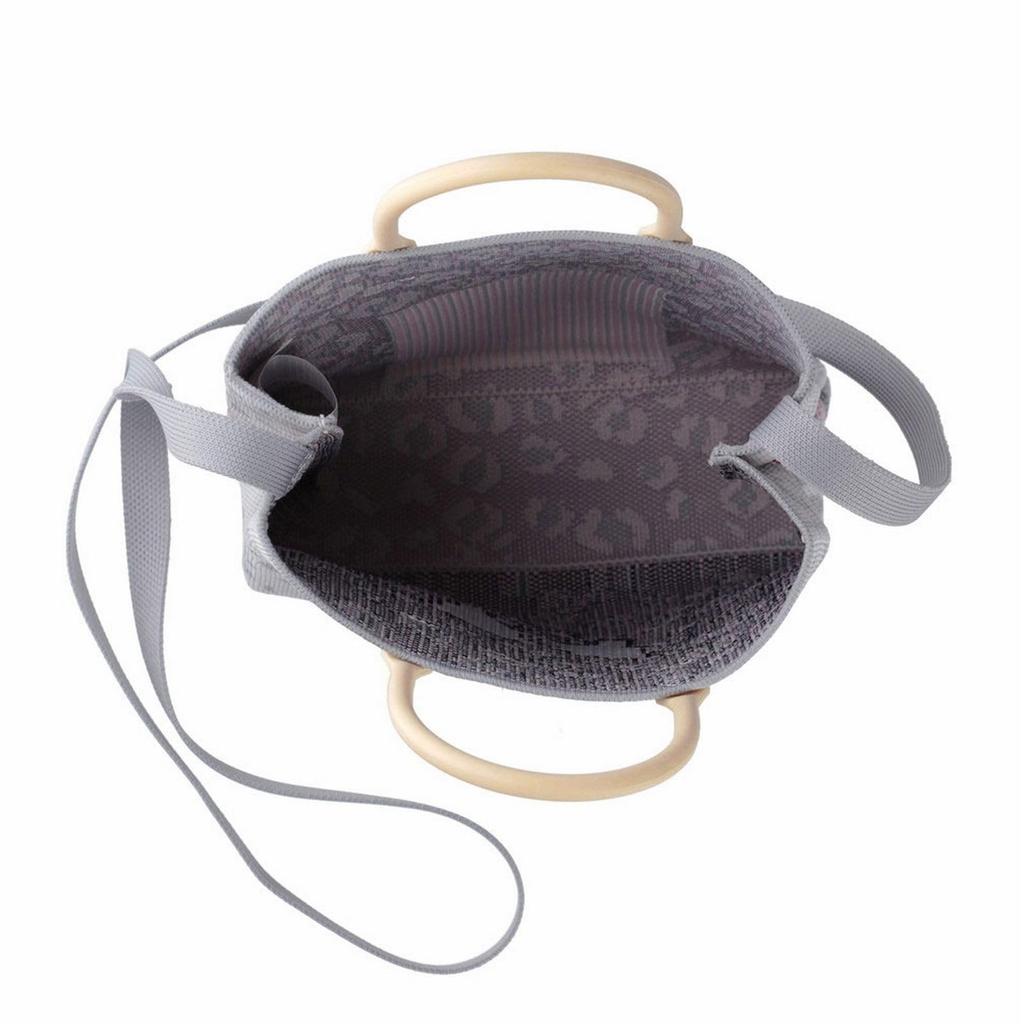 8379 Silicone Knit Cute Tote Bag Shoulder Bag for Women IP Square Silicone Handle [Rootote] 2-Way Sanrio-A (02 Kuromi)