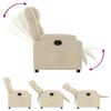 Recliner Chair Cream Colored Fabric