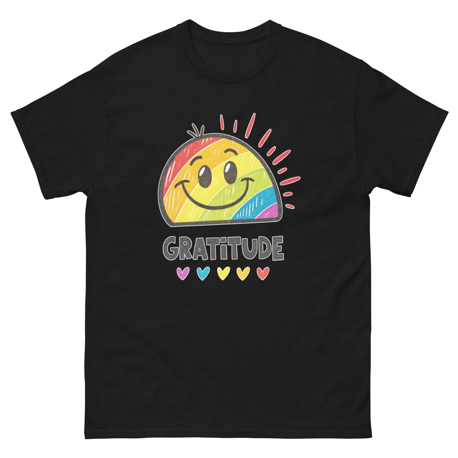 Gratitude Emotion Illustration Bright Vibe T-Shirt 3XL