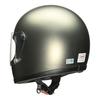 LEAD RX-100R II Full-Face Motorcycle Helmet, Matte Dark Silver, One Size Fits Most (57-60cm), Removable Mesh Interior, One-Touch Buckle, Compatible wi