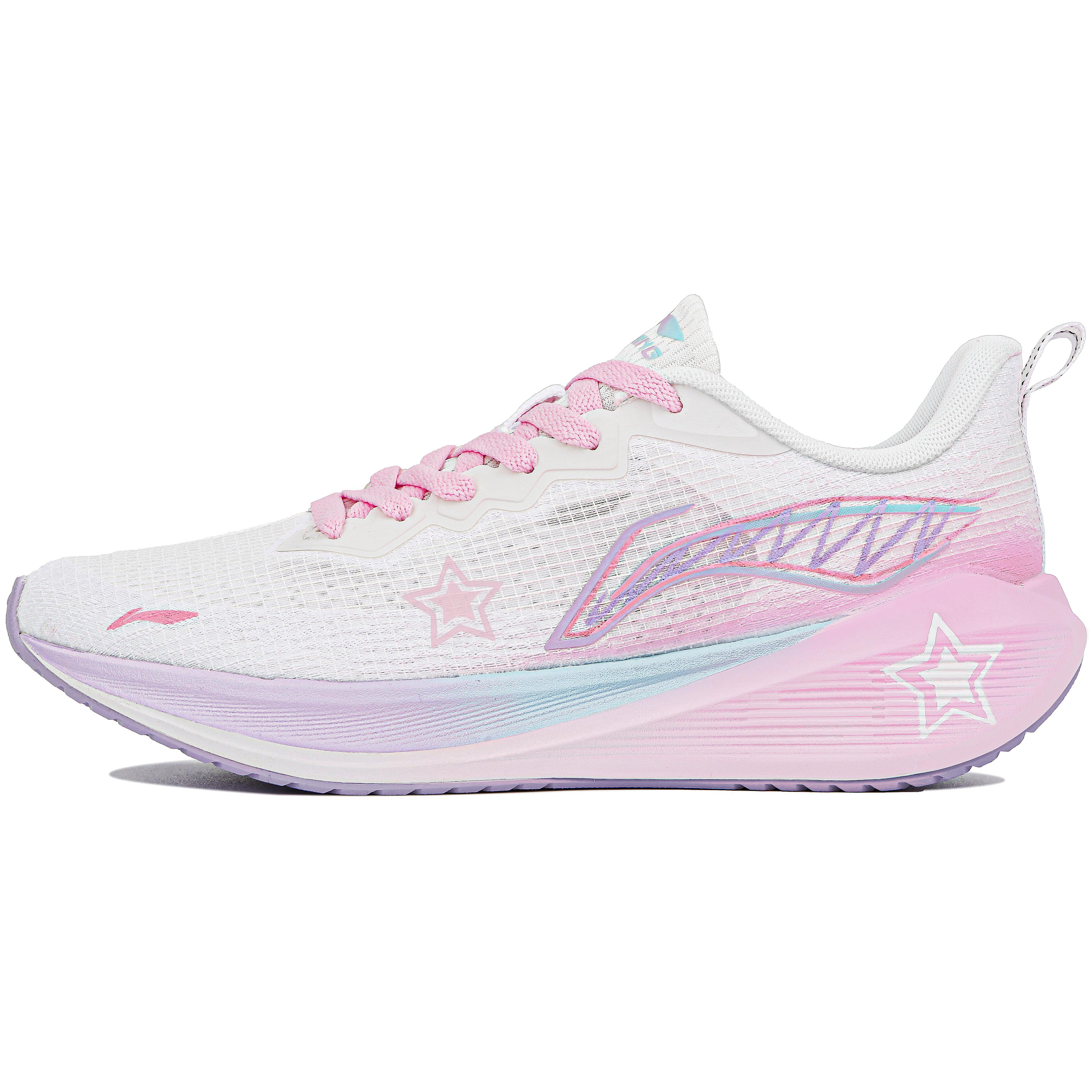Li Ning WuShi Lite Low top Running Shoes Women s Pink White ARST004-3(Team4-) 40