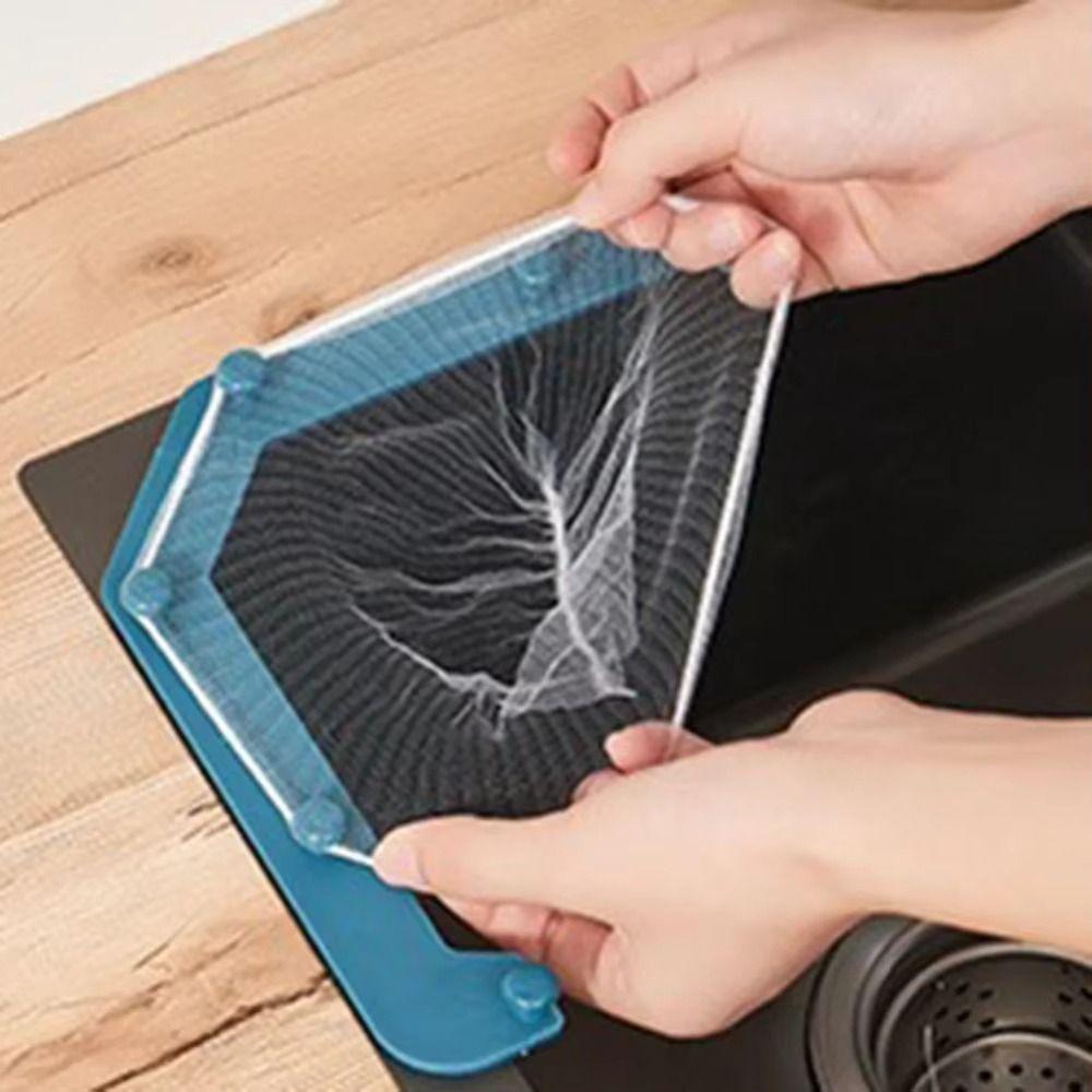 Hanging Kitchen Triangle Drainage Rack Prevent Sewer Blockage High Efficiency Sink Strainer Drain Self-adhesive Durable