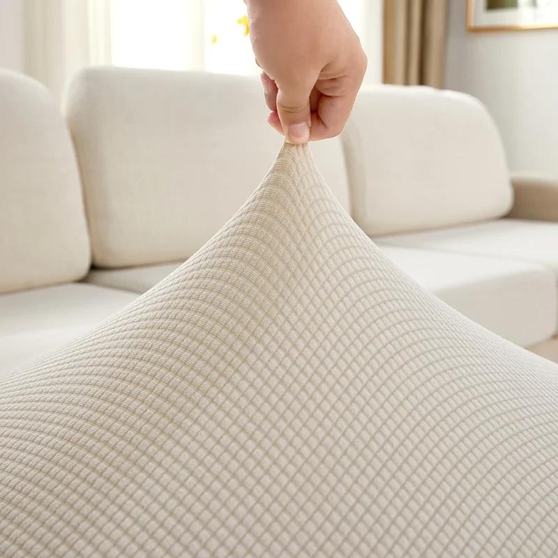 Elastyczne Wodoodporne Pokrowce na Poduszki Sofy Żakardowe Grube Pokrowce na Siedzisko Sofy do Salonu Pokrowiec Nakładka na Sofę Ochraniacz Mebli