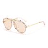 New European and American large frame toad glasses UV protection fashion glasses Internet celebrity trendy men and women sunglasses S
