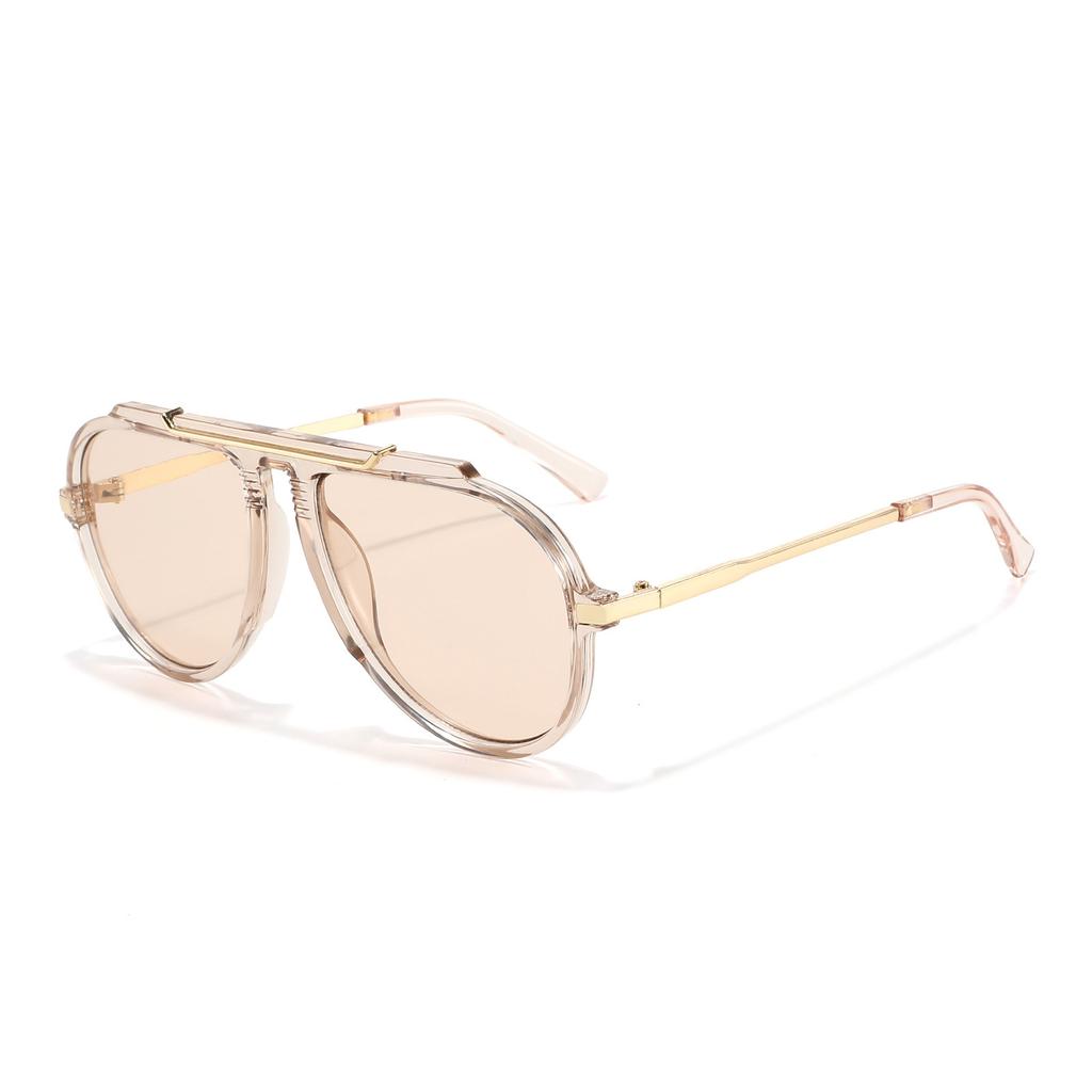 New European and American large frame toad glasses UV protection fashion glasses Internet celebrity trendy men and women sunglasses S
