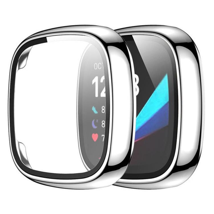 Gehärtete Folie Integriertes Hart-PC Vollkanten Stoßfestes Uhrenschutzgehäuse Für Fitbit Versa 4 Smartwatch