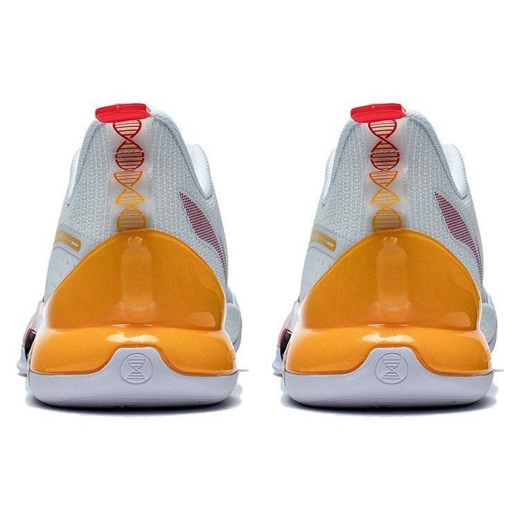 Li Ning Yu Shuai Evolution Low Basketball Shoes Men Sneakers White Red Yellow ABAS161-7