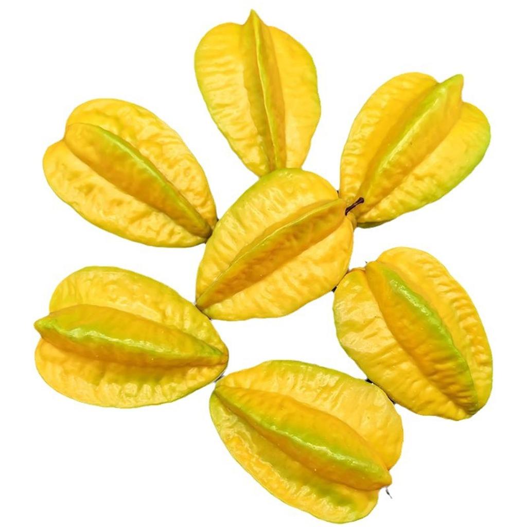 Fake Carambola Artificial Starfruit Decorations Simulation Carambola Fruit Starfruit Fake Fruit Model Cognitive Toy