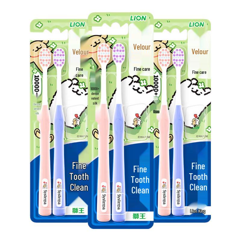 Lion Fine Tooth Clean Ultra-Soft Bristle Toothbrush