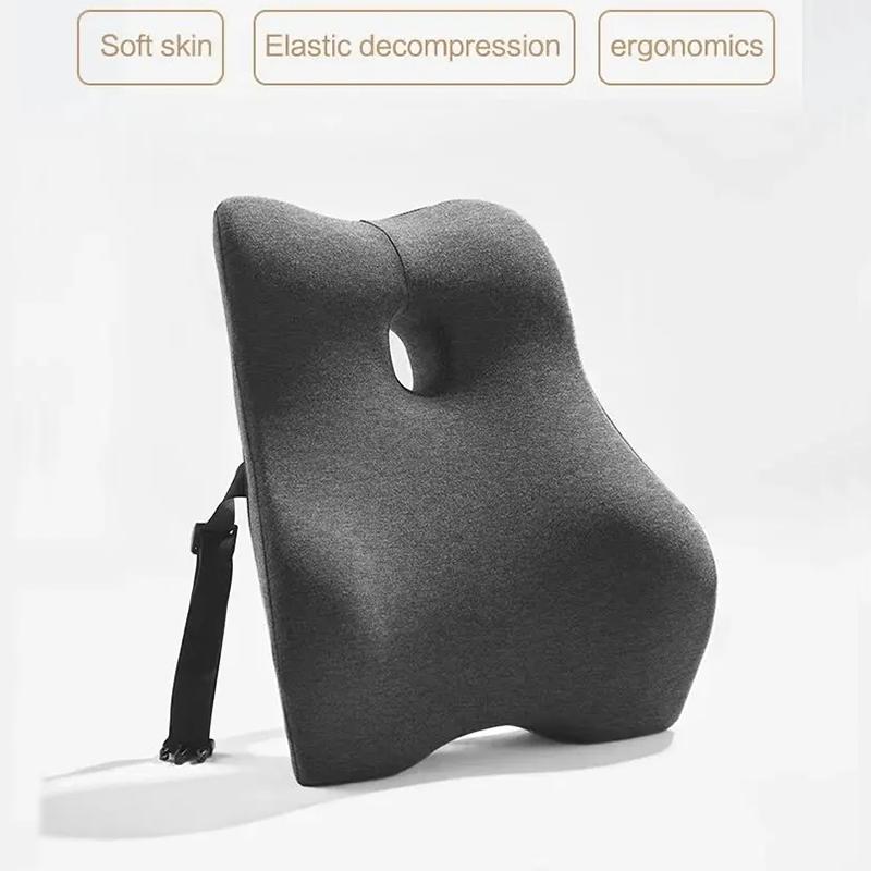 Kancelářská židle Bederní opěrka Paměťová houba Bederní polštář Pomalý návrat Polštář do auta Ulevuje od bolesti v kříži Prodyšný bederní polštář