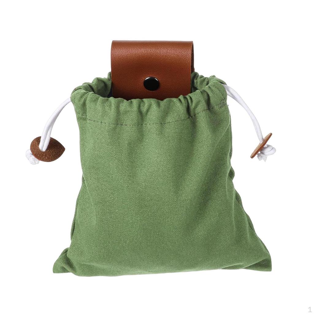 Canvas Drawstring Bag for Fruit Picking, Versatile, Attaches to A Belt, Ideal Picking