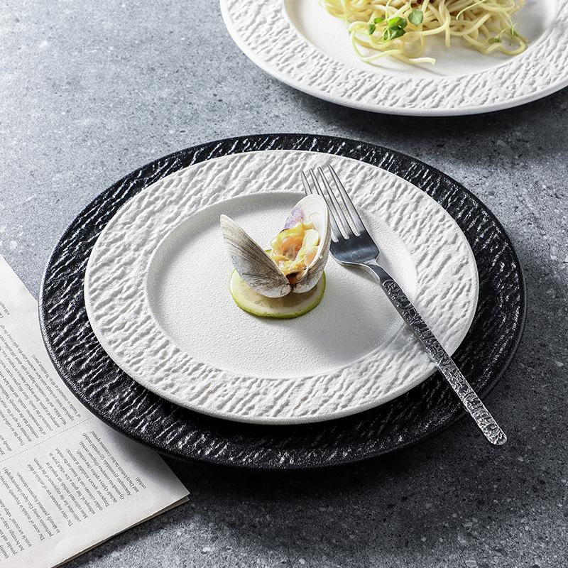 Talíř na steak Západní talíř Domácí snídaňový talíř Plochý Hotelové nádobí Keramický talíř Prémiový