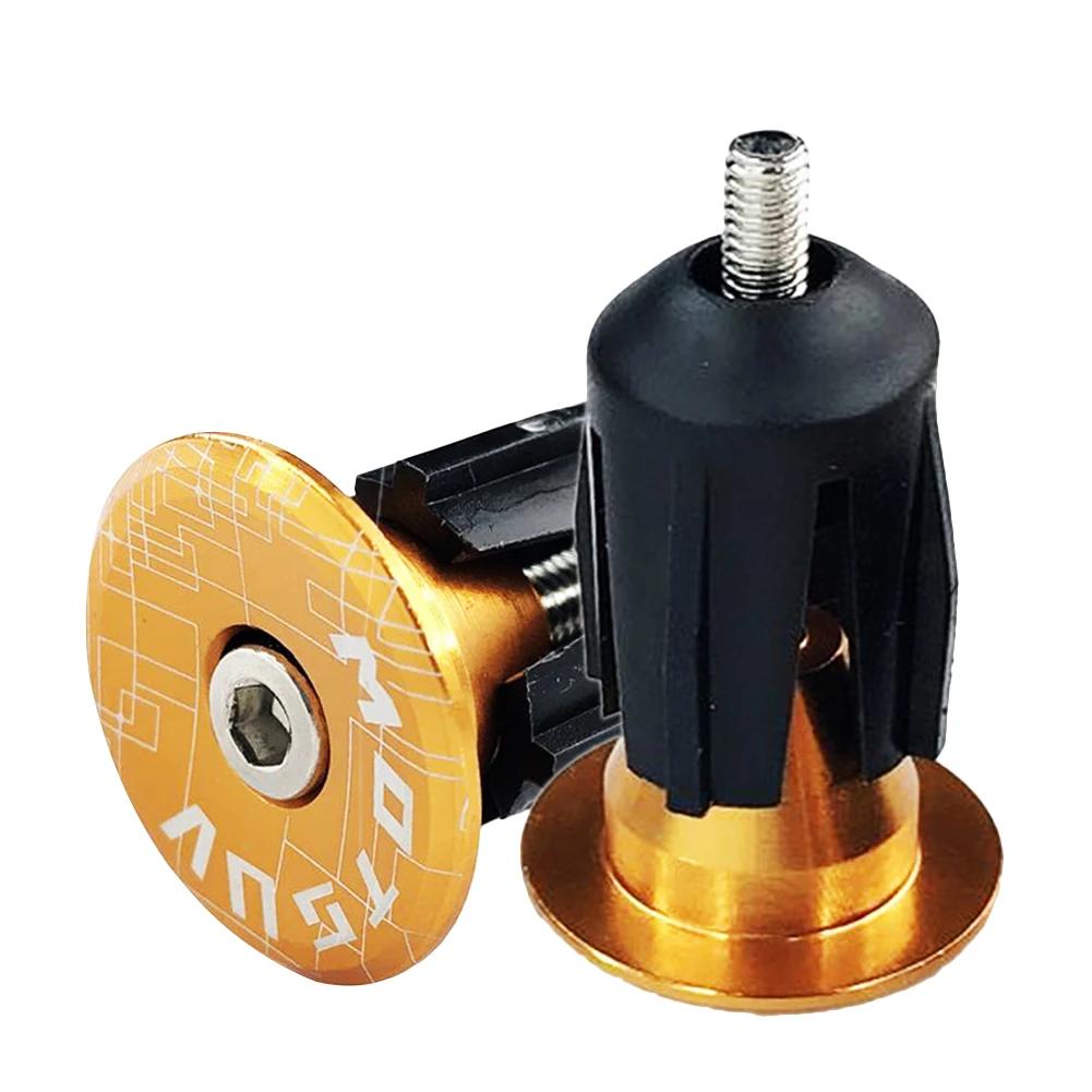 1 Pair Bicycle Bar End Plugs Handlebar BEPs for MTB Mountain Road Folding Bike Parts Aluminum Handle Bar End Cap Bike Grip Cover