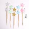 Cake Decoration Five-Pointed Star & Heart Toppers for Birthday Desserts