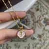 High Sense Korean Style Rose Flower Pendant Necklace Light Luxury Clavicle Chain For Women Jewelry Wedding Banquet Party Gift