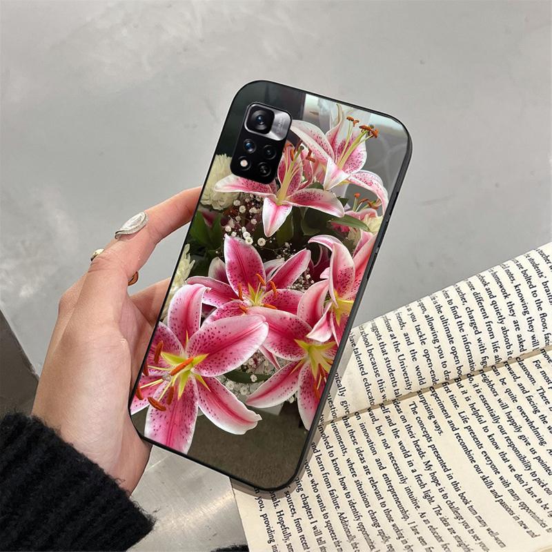 

Lily Flower Phone Case For Xiaomi Redmi note 14 Pro Plus 14 13 12 11 10 Pro 14S 12S 11S Redmi 14C 13C Redmi Note 14S
