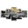 Classic Chevrolet Corvette Car Canvas 5 Piece Five Panel Print Modern Wall Art Poster Picture Home Decor Gift For Him For Her