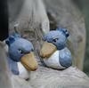 (hej!e) Shoebill Figurine, Baby Shoebill, Wooden Carving, Wooden Object, Scandinavian Decor, Interior Decoration, Doll, Handmade, Basswood, Small (Blu