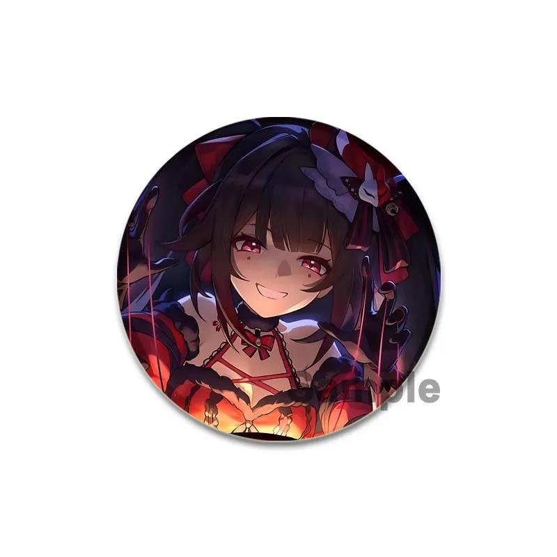 

32/44/58 мм Honkai Star Rail Брошь на рюкзак Asta Hook Kafka Arlan мультфильм косплей значок на лацкан булавки для одежды аксессуары подарок 44mm