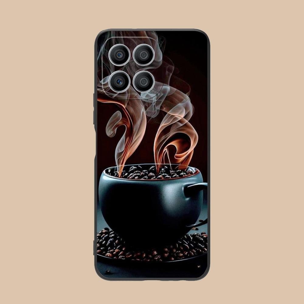 

Coffee Beans Matte TPU Mobile Phone Case for Honor 90 80 70 60 50 30 20 10 9 8 7 Pro S SE Lite 5G Colorful Printing Cover Honor 8