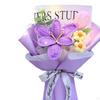 Crochet Flower Bouquet ,Artificial Flowers, Handmade, Knitted Tulips Mother's Day Decoration for