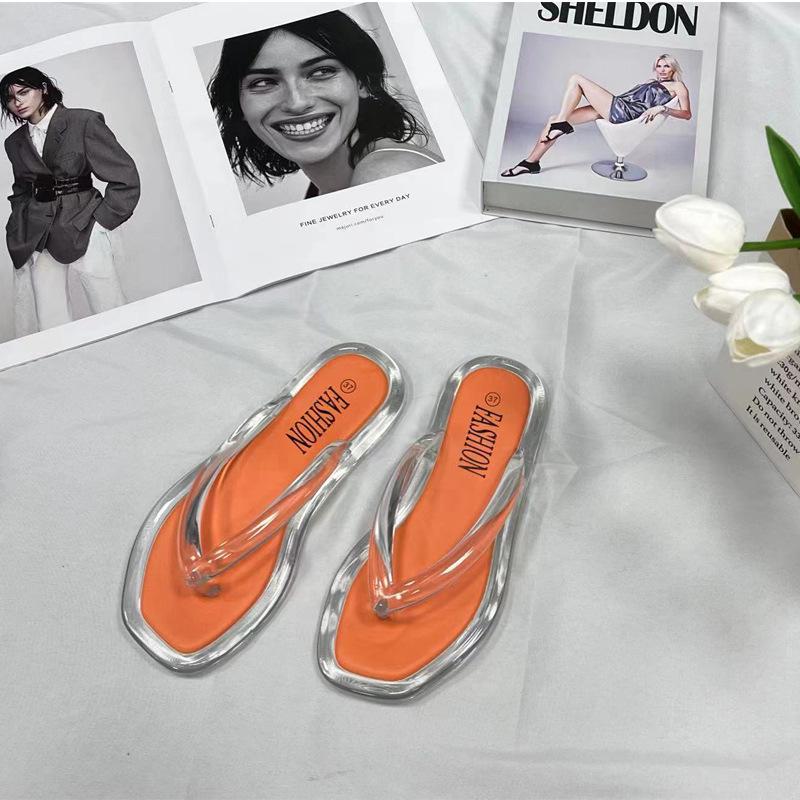 Nuevas Chanclas Planas de Suela Suave para Mujer, Moda de Verano 2023, Zapatos de Playa