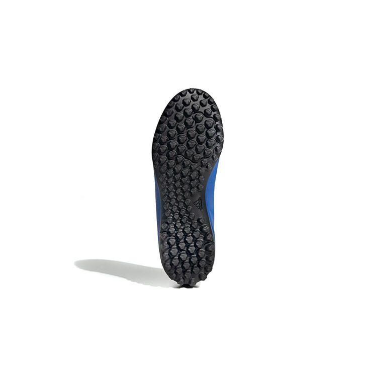 Adidas X 19.4 Turf Boots Non-Slip Shock Absorption Durable Low Top Kids Soccer Shoes Kids Footwear Blue Black White FV4662