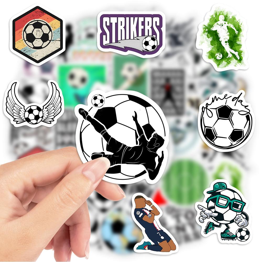 Soccer Football Stickers Sports Physical Activity DIY Gift Decal for Phones Laptops Bottles Decor Graffiti Waterproof Stickers