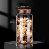 ZISIZ 2200ml Glass Storage Jar with Acacia Wood Screw-Thread Lid